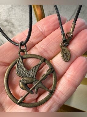 The Hunger Games Mockingjay Brass Pendant Necklace LGF Lionsgate